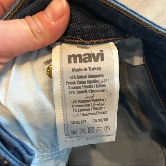 NWT Mavi Kendra High Rise Indigo Supersoft Straight Leg Jeans Size 30 - Picture 13 of 13